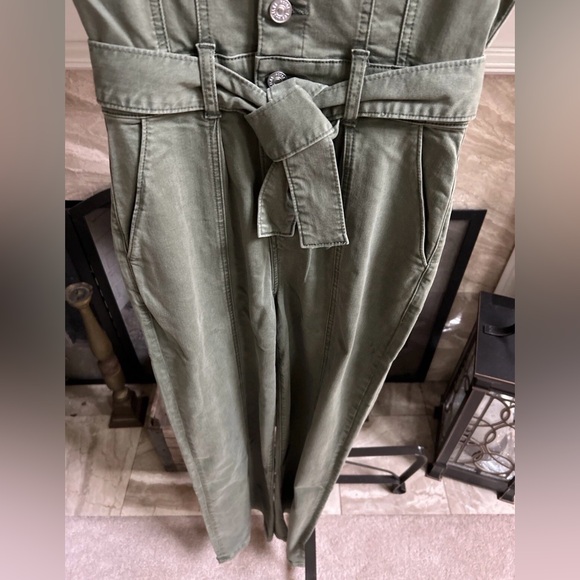 PAIGE Brooklyn Belted Jumpsuit in Vintage Ivy Green Size 00 Brand NWT!! - Picture 8 of 16